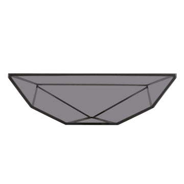 Konsolentisch – Rauchglas Platte, Edelstahl Gestell, Rauchglas Grau, 81 cm Höhe - Aria | Modus Furniture International