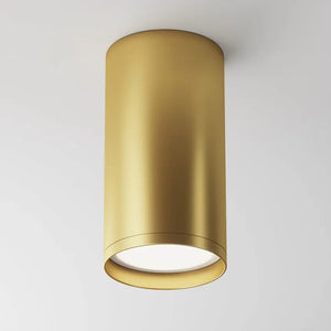 Deckenleuchte – Mattgoldenes Aluminium, 1 × GU10, 10 W Leistung, Höhe 10 cm - Focus S | Maytoni