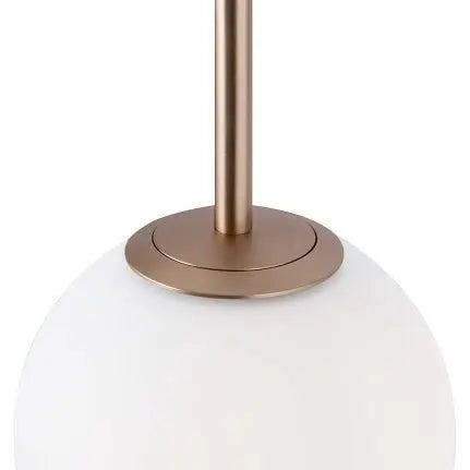 Pendant Light Gold-colored Metal Matte White Glass Spheres Cluster Design – Basic Form | Maytoni