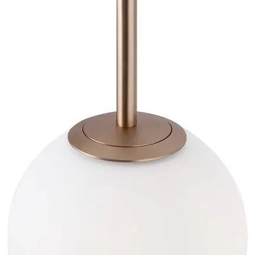 Pendant Light Gold-colored Metal Matte White Glass Spheres Cluster Design – Basic Form | Maytoni