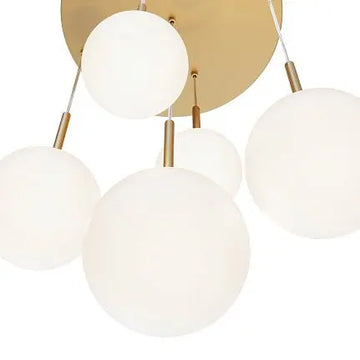 Pendant Lamp Modern Gold Metal Matt White Glass LED 40W – Basic Form | Maytoni