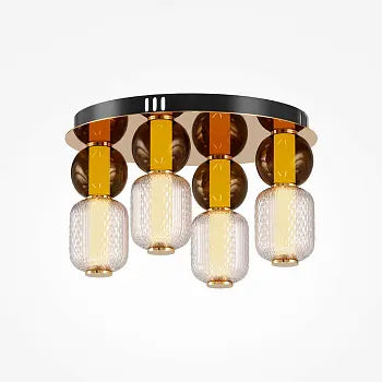 Ceiling light Golden ring design with LED – Drop | Maytoni