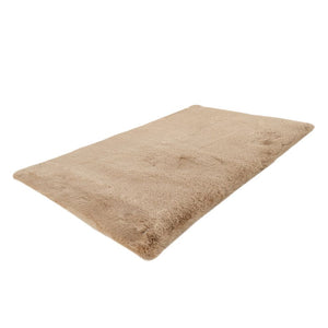 Badematte – Kunstfell Oberfläche, Hoher Flor, Beiger Farbton, 65 x 100 cm - Rabbit 425 | Kayoom