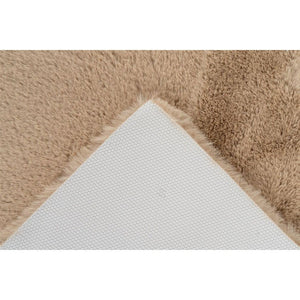 Badematte – Kunstfell Oberfläche, Hoher Flor, Beiger Farbton, 65 x 100 cm - Rabbit 425 | Kayoom