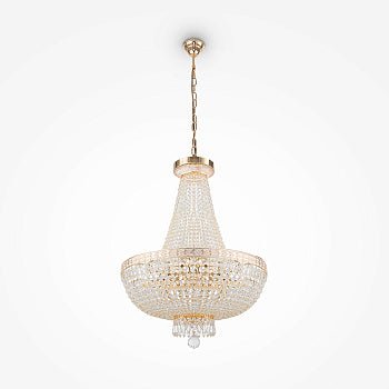 Kronleuchter BELLA DIA750?TT50?WG – Maytoni Kristall - & Metallleuchter „Bella“, 8 - flammig, Gold - Esszett Luxury | Stilvolles Wohnen mit Charakter