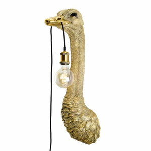 Wall Light – Sculptural Design, Iconic Animal Motif, Polyresin Construction, Antique Gold Finish – Franz Josef | WERNS