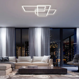 Ceiling Light White finish Integrated 80 W LED 4100 lm 3000 K – Rida MOD015CL-L80W | Maytoni