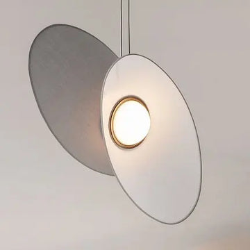 Pendant Light with Grey Fabric Shade, Black Frame & Integrated LED – Evolution | Maytoni