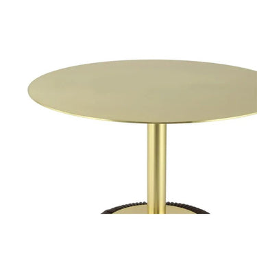 Tisch Eisengestell PU - Bezug MDF - Platte rundes Design – Jokai 325 | Kayoom - Esszett Luxury | Stilvolles Wohnen mit Charakter