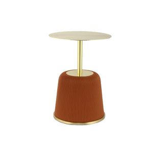 Tisch mit Eisengestell PU - Bezug MDF - Platte & rundem Design – Jokai 325 | Kayoom - Esszett Luxury | Stilvolles Wohnen mit Charakter