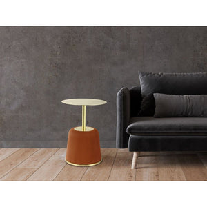 Tisch mit Eisengestell PU - Bezug MDF - Platte & rundem Design – Jokai 325 | Kayoom - Esszett Luxury | Stilvolles Wohnen mit Charakter