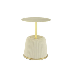 Tisch Eisengestell Samtbezug, MDF - Platte rundes Design – Jokai 325 | Kayoom - Esszett Luxury | Stilvolles Wohnen mit Charakter