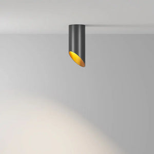 Black aluminum ceiling light with gold accents and GU10 socket – Lipari | Maytoni