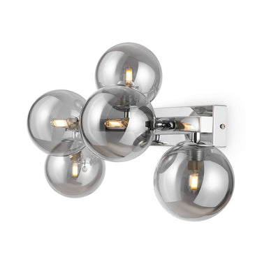 Wandleuchte mit Chrom - Finish und Rauchglas - Diffusoren – Dallas | Maytoni - Esszett Luxury | Stilvolles Wohnen mit Charakter