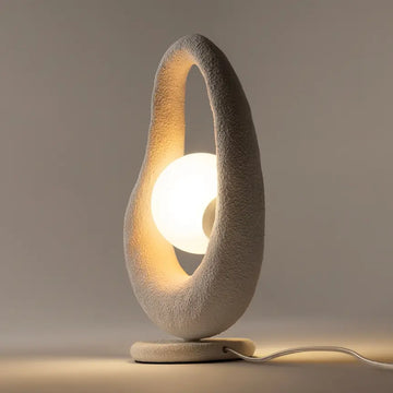 Tischleuchte – Weißes Metall, Glasschirm, 1× G9, 38 cm Höhe - Opus | Maytoni