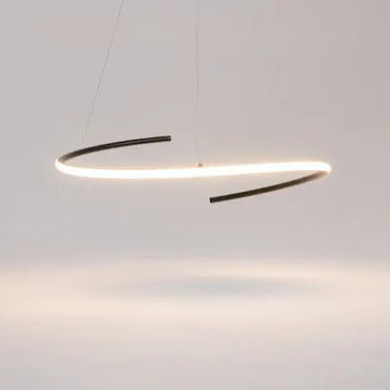 Pendant Light Minimalist Black Metal Housing LED – Curve | Maytoni