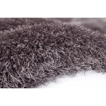 Teppich – Silber Farbe, Polyester Material, Weicher Komfort, 170 cm - Cosy 110 | Kayoom