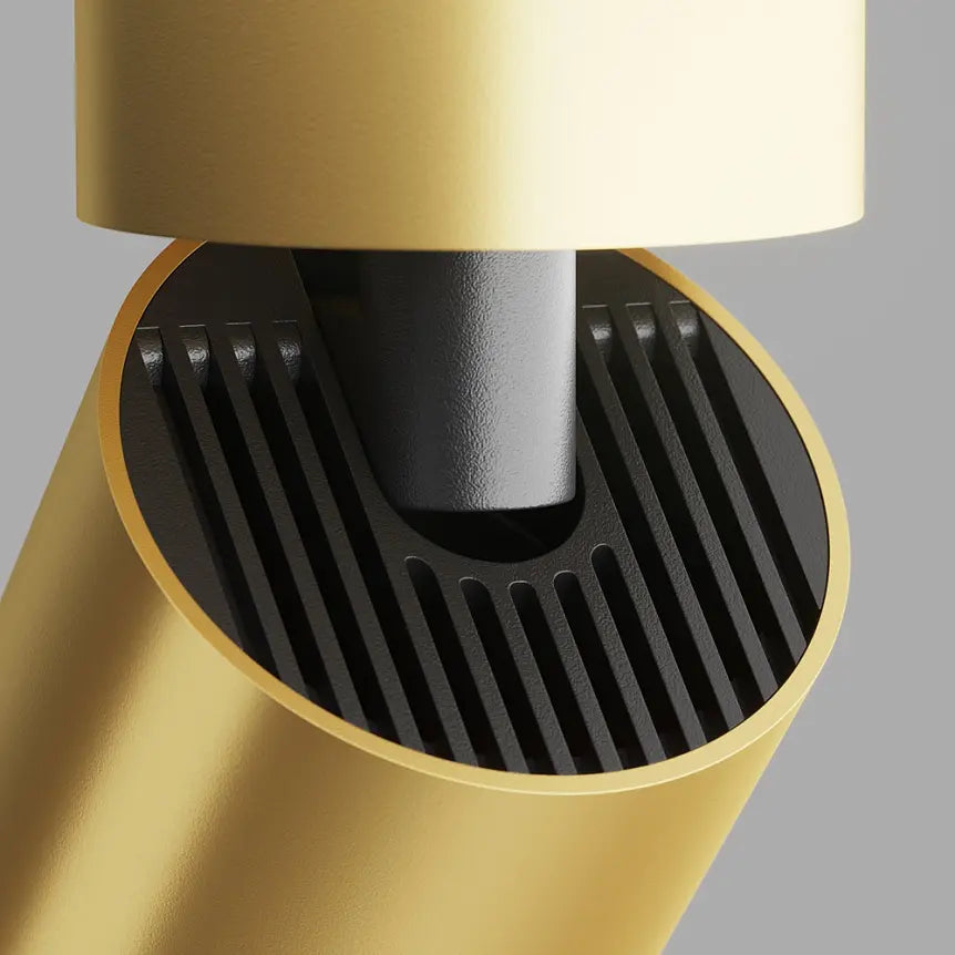 Deckenleuchte – Mattgoldenes Aluminium, 1× GU10 Fassung, 10 W Leistung, 12.8 cm Höhe - Focus S | Maytoni