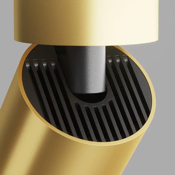 Deckenleuchte – Mattgoldenes Aluminium, 1× GU10 Fassung, 10 W Leistung, 12.8 cm Höhe - Focus S | Maytoni