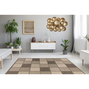 Outdoor Teppich – Flachgewebe Struktur, Polypropylen Fasern, Moderne Musterung, 120 x 170 cm - Splash 425 | Kayoom