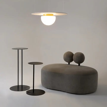 Ceiling Light Golden Finish & Decorative Glass Shade - Glassy | Maytoni