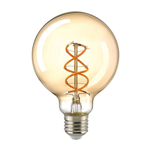 4W Curved Globe 95mm gold E27 250lm 1800K dim von Sigor - Esszett Luxury | Stilvolles Wohnen mit Charakter