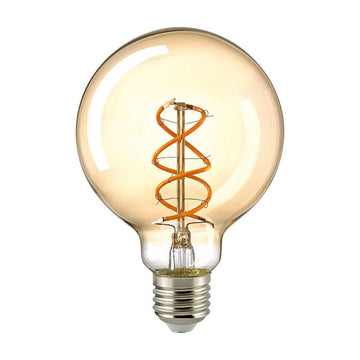 4W Curved Globe 95mm gold E27 250lm 1800K dim von Sigor - Esszett Luxury | Stilvolles Wohnen mit Charakter