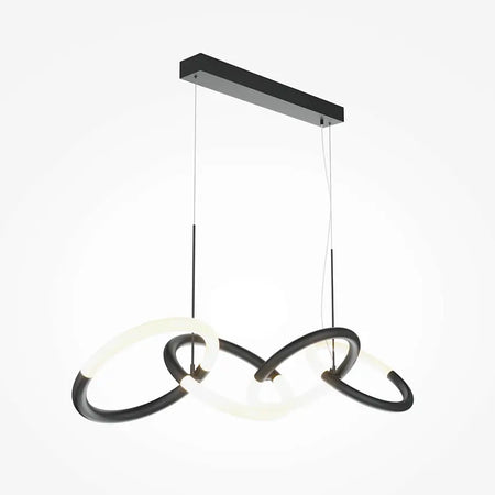 Pendelleuchte – Schwarzes Metall, Warmweißes Licht, 40 W Leistung, 2600 lm, 100 cm Länge - Node | Maytoni image