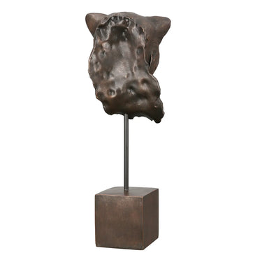 Skulptur – Bronzefarbene Optik, Leopardendesign, Kunstharzfigur - Antique | Gilde