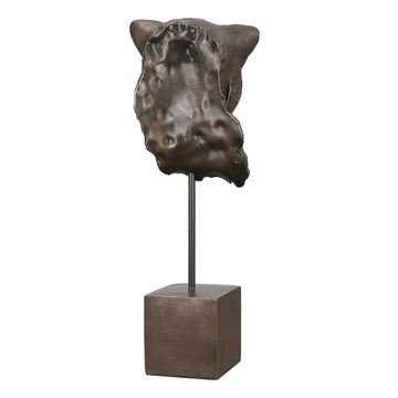 Skulptur – Bronzefarbene Optik, Leopardendesign, Kunstharzfigur - Antique | Gilde