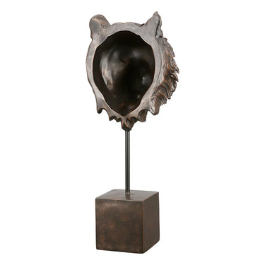 Skulptur – Bronzefarbene Optik, Tigermotiv, Kunstharzfigur - Antique | Gilde
