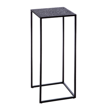 Beistelltisch – Quadratisches Design, Schwarze Optik, Metallgestell - Grenada | Gilde