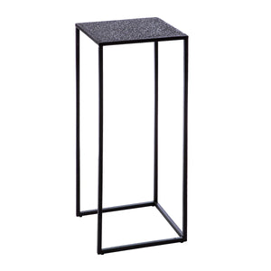Beistelltisch – Quadratisches Design, Schwarze Optik, Metallgestell - Grenada | Gilde