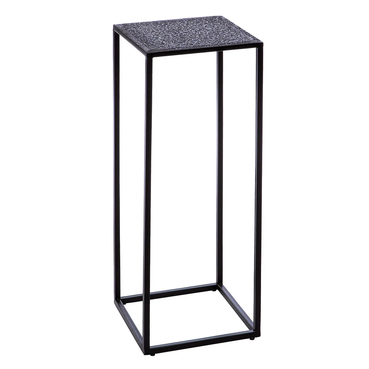 Beistelltisch – Quadratisches Design, Schwarze Optik, Metallgestell - Grenada | Gilde
