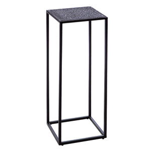 Beistelltisch – Quadratisches Design, Schwarze Optik, Metallgestell - Grenada | Gilde