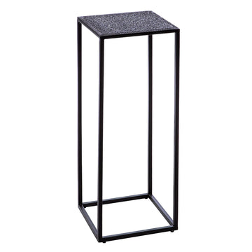 Beistelltisch – Quadratisches Design, Schwarze Optik, Metallgestell - Grenada | Gilde