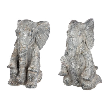 Figur – Strukturiertes Design, Graue Optik, Elefantenmotiv | Gilde