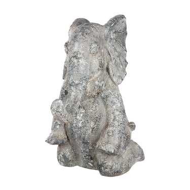 Figur – Strukturiertes Design, Graue Optik, Elefantenmotiv | Gilde