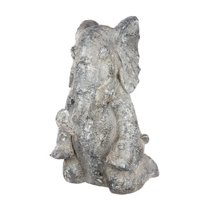 Figur – Strukturiertes Design, Graue Optik, Elefantenmotiv | Gilde