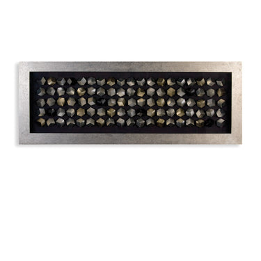 Wandbild – Geometrisches Design, Metallische Optik, Antikfinish - Cubes | Gilde