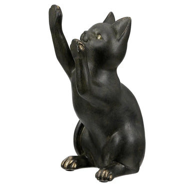 Buchstützen – Schwarze Katzenform, Metallische Optik, Schützende Filzgleiter - Gatto | Gilde