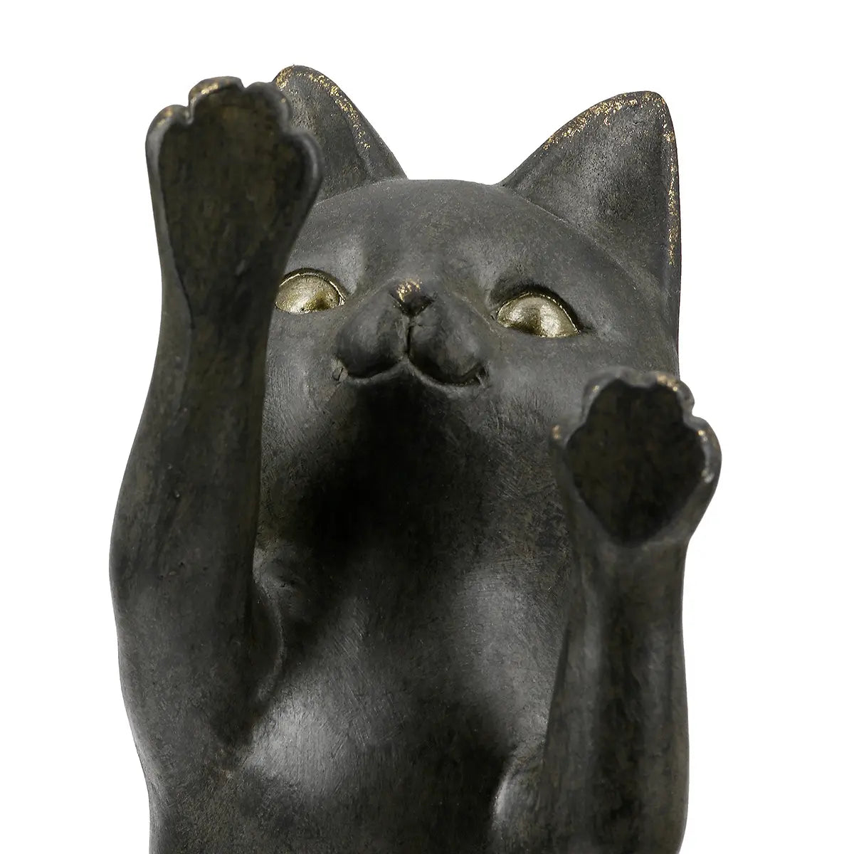 Buchstützen – Schwarze Katzenform, Metallische Optik, Schützende Filzgleiter - Gatto | Gilde