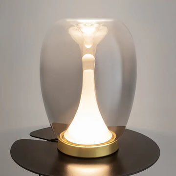 Table Lamp Double Glass Shade Opal Inner & Transparent/Gradient Outer Shade – Splash | Maytoni