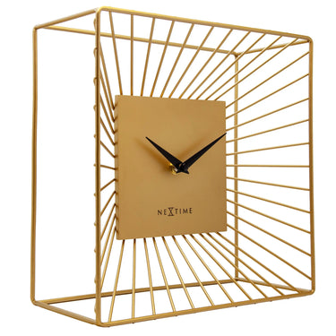 Tischuhr – Goldenes Metall, Vielseitige Nutzung, Stilles Werk - Vasco Tisch | NeXtime