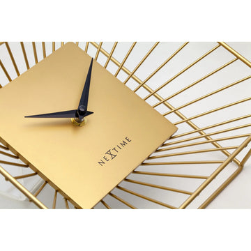 Tischuhr – Goldenes Metall, Vielseitige Nutzung, Stilles Werk - Vasco Tisch | NeXtime