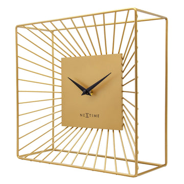 Tischuhr – Goldenes Metall, Vielseitige Nutzung, Stilles Werk - Vasco Tisch | NeXtime