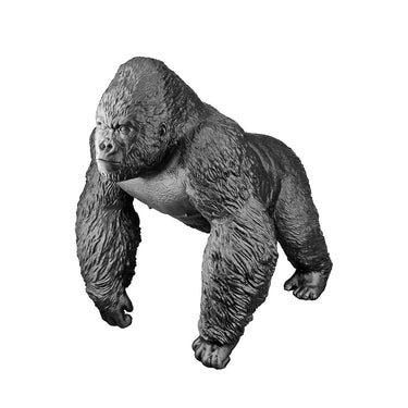 Figur – Schwarze Oberfläche, Gorilla Design, Moderne Form, Höhe 36 cm | Gilde