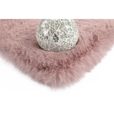 Teppich – Rosa Farbe, Weicher Flor, Felloptik 150 cm - Rabbit Light 525 | Kayoom