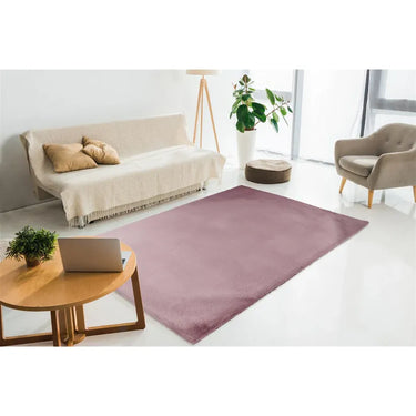 Teppich – Rosa Farbe, Weicher Flor, Felloptik 150 cm - Rabbit Light 525 | Kayoom
