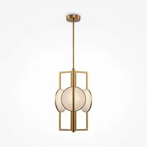 Brass Pendant Lamp with Natural Stone Details 3-Flame E14 – Marmo | Maytoni